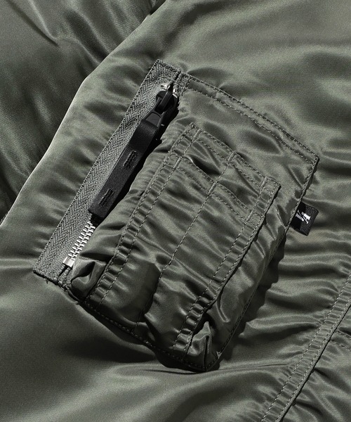 Valley Apparel(バレーアパレル)の「N-3B フライトナイロンジャケット/フライトジャケット(ミリタリージャケット・メンズ・ブラック/グレー系その他・MEDIUM/LARGE/X-LARGE/SMALL)」の22枚目の写真