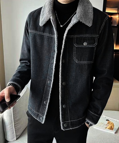 セール】裏ボア デニム Gジャン（デニムジャケット）｜BLANC FICELLE