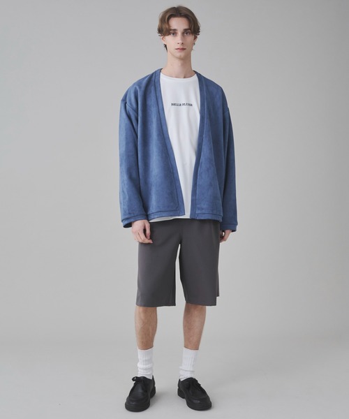 BROWNY（ブラウニー）の「BROWNY/2点セット フェイクスウェードアンサンブルカーディガン（カーディガン/ボレロ・メンズ・サックスブルー/チャコールグレー・LARGE/MEDIUM）」の18枚目の写真