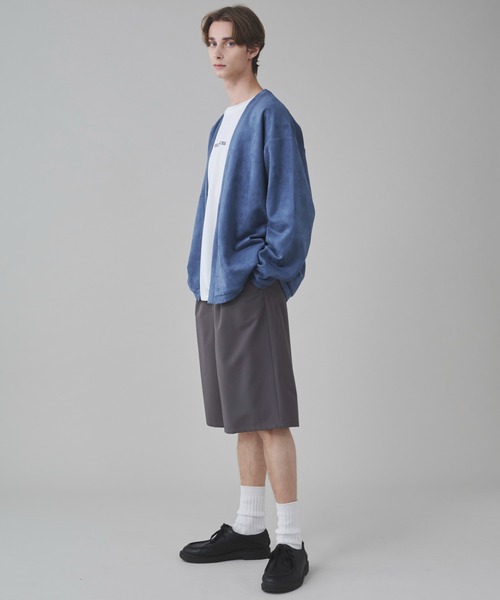 BROWNY（ブラウニー）の「BROWNY/2点セット フェイクスウェードアンサンブルカーディガン（カーディガン/ボレロ・メンズ・サックスブルー/チャコールグレー・LARGE/MEDIUM）」の19枚目の写真