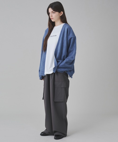 BROWNY（ブラウニー）の「BROWNY/2点セット フェイクスウェードアンサンブルカーディガン（カーディガン/ボレロ・メンズ・サックスブルー/チャコールグレー・LARGE/MEDIUM）」の22枚目の写真