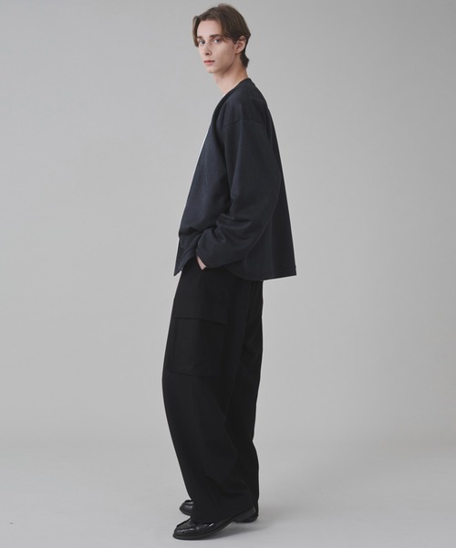 BROWNY（ブラウニー）の「BROWNY/2点セット フェイクスウェードアンサンブルカーディガン（カーディガン/ボレロ・メンズ・サックスブルー/チャコールグレー・LARGE/MEDIUM）」の11枚目の写真