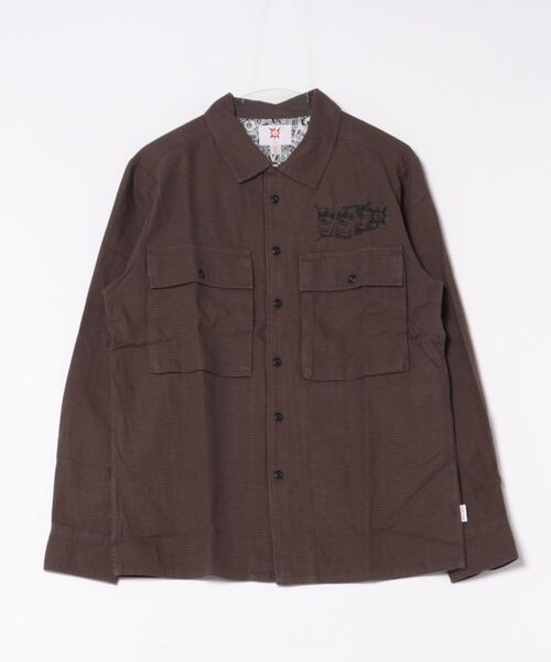 VOLCOM(ボルコム)の「VOLCOM POVJ WORKSHIRT/ボルコムワークスタイル長袖シャツ(シャツ/ブラウス・メンズ・アーミー・SMALL/MEDIUM/LARGE)」の5枚目の写真