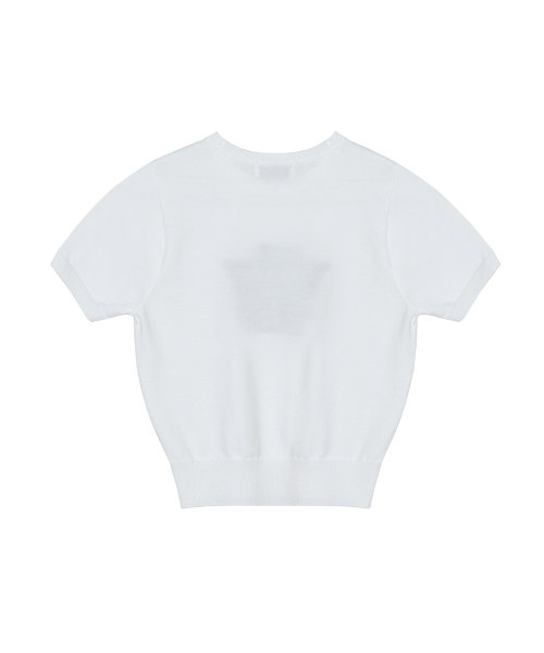 NICK&NICOLE（ニックアンドニコール）の「MINI BUTTERFLY SIGNATURE HALF KNIT_IVORY BLACK（ニット/セーター・レディース・その他・FREE）」の2枚目の写真