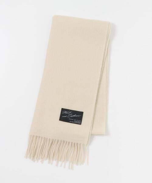 SENSE OF PLACE by URBAN RESEARCH（センスオブプレイスバイアーバンリサーチ）の「カシミヤミックスウールストール（マフラー・レディース・ブラック/アイボリー/ブラウン・ONE）」の16枚目の写真