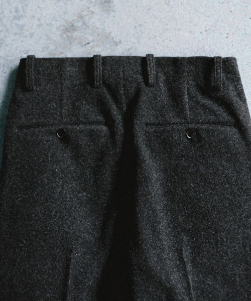 スーツ lidnm WOOL FLEECE SLACKS LIDnM（リドム） スラックス WOOL FLEECE SLACKS メンズ : ZOZOTOWN
