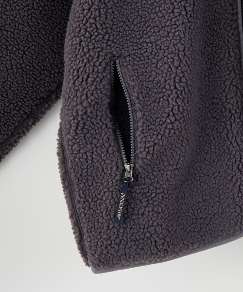 PENDLETON/ペンドルトン] ネイティブ柄 ボアフリース ジップフード