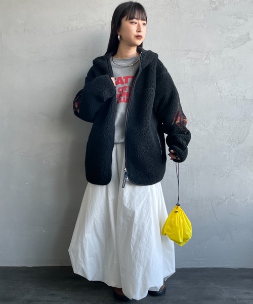 PENDLETON（ペンドルトン）の「[PENDLETON/ペンドルトン] ネイティブ柄 ボアフリース ジップフードジャケット（その他アウター・レディース・グレー/ブラック・L/M）」の17枚目の写真