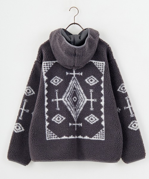 PENDLETON/ペンドルトン] ネイティブ柄 ボアフリース ジップフード