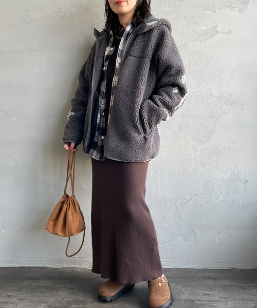 PENDLETON（ペンドルトン）の「[PENDLETON/ペンドルトン] ネイティブ柄 ボアフリース ジップフードジャケット（その他アウター・レディース・グレー/ブラック・L/M）」の21枚目の写真