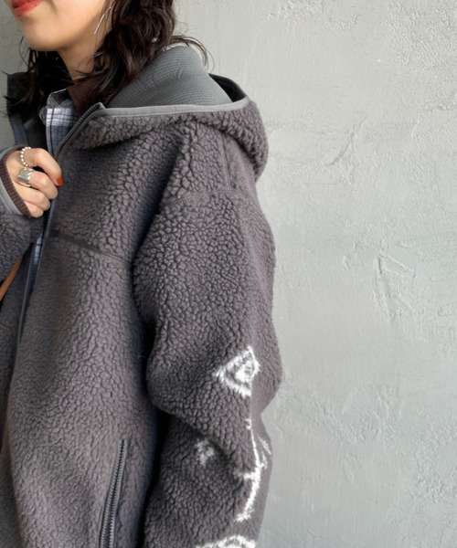 セール】[PENDLETON/ペンドルトン] ネイティブ柄 ボアフリース ジップ