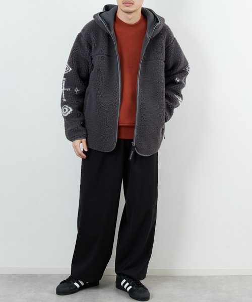 PENDLETON/ペンドルトン] ネイティブ柄 ボアフリース ジップフード