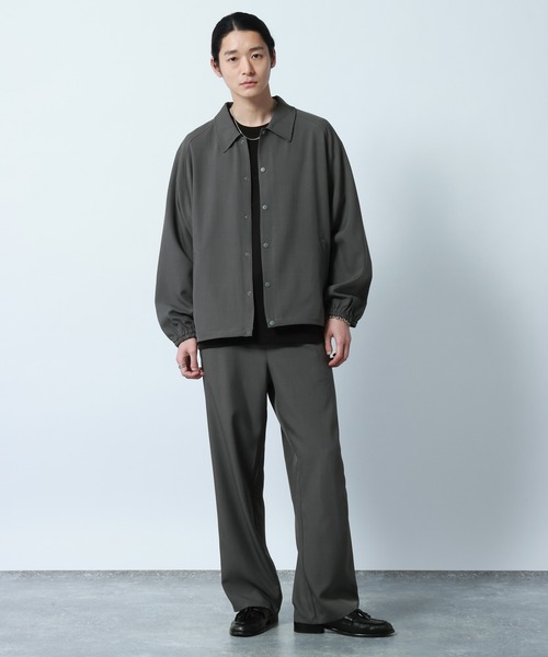 RAGEBLUE（レイジブルー）の「【SET UP】コーチジャケット/ワイドパンツ（セットアップ・メンズ・ダークグレー/ダークブラウン/ブラック・MEDIUM/LARGE）」の3枚目の写真