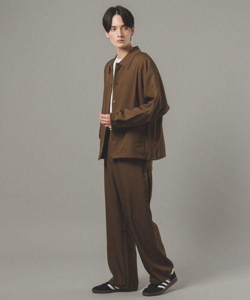 RAGEBLUE（レイジブルー）の「【SET UP】コーチジャケット/ワイドパンツ（セットアップ・メンズ・ダークグレー/ダークブラウン/ブラック・MEDIUM/LARGE）」の5枚目の写真