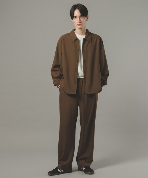 RAGEBLUE（レイジブルー）の「【SET UP】コーチジャケット/ワイドパンツ（セットアップ・メンズ・ダークグレー/ダークブラウン/ブラック・MEDIUM/LARGE）」の4枚目の写真