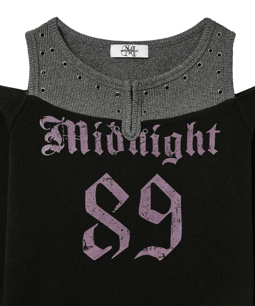 Midnight Move(ミッドナイトムーブ)の「2 eyelet t (black)(Tシャツ/カットソー・レディース・その他・FREE)」の3枚目の写真
