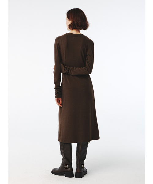 Kijun(キジュン)の「Raglan Cut Jersey Dress Brown(ワンピース・レディース・その他・SMALL/MEDIUM)」の3枚目の写真