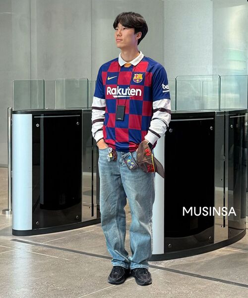 MUSINSA STANDARD（ムシンサスタンダード）の「カモンブラシ ワイドデニムパンツ [ライトインディゴ]（デニムパンツ・メンズ・その他・42/36/34/32/30/31/33/26/27/28/29/40/38）」の8枚目の写真
