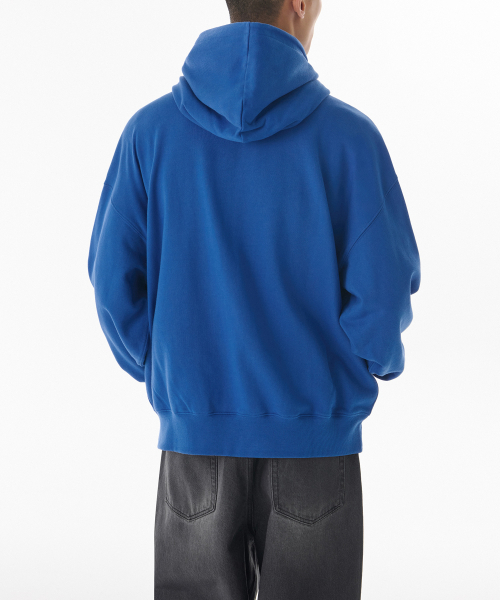 MUSINSA STANDARD（ムシンサスタンダード）の「ルーズバルーンフーディスウェットシャツ[ブルー]（パーカー・メンズ・その他・SMALL/MEDIUM/LARGE/X-LARGE/XX-LARGE/XXX-LARGE）」の2枚目の写真