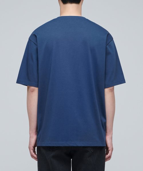 MUSINSA STANDARD（ムシンサスタンダード）の「スーピマリラックスドクルーネックTシャツ[ミッドナイトブルー]（Tシャツ/カットソー・メンズ・その他・SMALL/MEDIUM/LARGE/X-LARGE/XX-LARGE）」の3枚目の写真