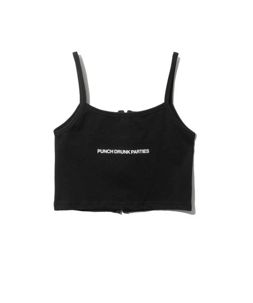 PUNCH DRUNK PARTIES(パンチドランクパーティーズ)の「Own Logo Tank Top (BLACK)(Tシャツ/カットソー・レディース・その他・ONE SIZE)」の5枚目の写真