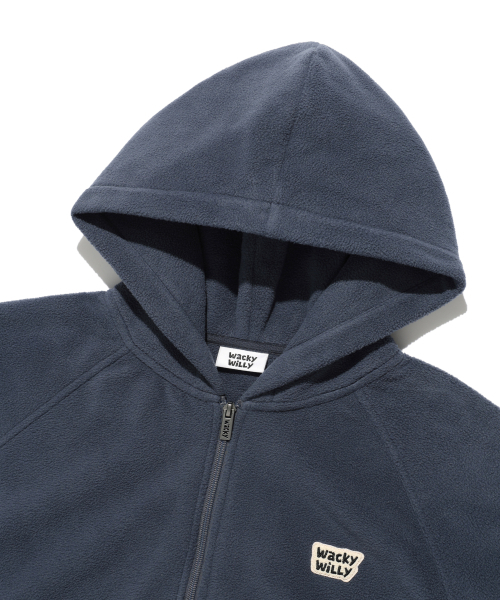 Wacky WiLLy(ワッキーウィリー)の「フリースフードハーフジップネイビー(パーカー・レディース・その他・SMALL/MEDIUM/LARGE/X-LARGE)」の4枚目の写真