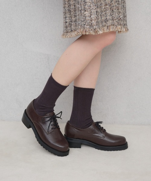 Launa lea(ラウナレア)の「レースアップシューズ(SP036)(その他シューズ・レディース・ブラック/ダークブラウン・22.0cm/22.5cm/23.0cm/23.5cm/24.0cm/24.5cm/25.0cm)」の2枚目の写真
