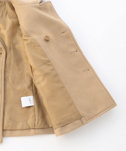 COMME CA ISM（コムサイズム）の「ウールライク Pコート(150・160cm)（ピーコート・キッズ・ネイビー/キャメル・150cm/160cm）」の6枚目の写真