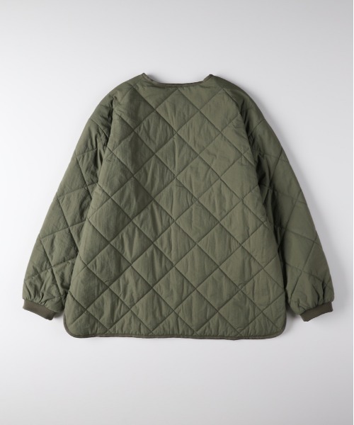 Right-on（ライトオン）の「【HONEYSUCKLE ROSE】中綿キルティングジャケット (軽量 / 保温性 / リラックススタイリング)（ミリタリージャケット・レディース・オフホワイト/ブラック/オリーブ・M/L）」の16枚目の写真