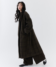 NUJOH（ヌゾ）の「Classic Check Long Coat / クラシックチェックロングコート（モッズコート）」