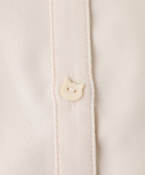 Quelle Chance(ケルシャンス)の「靴下猫刺繍タックシャツ(シャツ/ブラウス・レディース・チャコールグレー/グリーン/キナリ・M/L)」の21枚目の写真