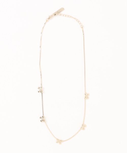 EMODA（エモダ）の「リボンチェーンネックレス（ネックレス・レディース・シルバー/ゴールド・FREE）」の2枚目の写真