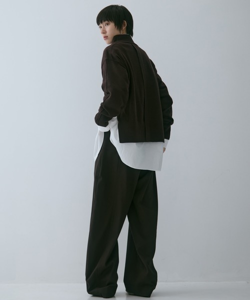 STUDIOUS（ステュディオス）の「【STUDIOUS/ステュディオス】Merino Wool Turtle Neck Knit/メリノウールタートルネックニット（ニット/セーター・レディース・ダークブラウン/レッド/ミント・FREE）」の5枚目の写真