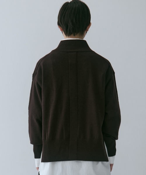 STUDIOUS（ステュディオス）の「【STUDIOUS/ステュディオス】Merino Wool Turtle Neck Knit/メリノウールタートルネックニット（ニット/セーター・レディース・ダークブラウン/レッド/ミント・FREE）」の11枚目の写真