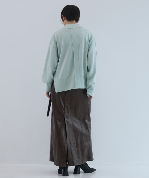 STUDIOUS（ステュディオス）の「【STUDIOUS/ステュディオス】Merino Wool Turtle Neck Knit/メリノウールタートルネックニット（ニット/セーター・レディース・ダークブラウン/レッド/ミント・FREE）」の14枚目の写真