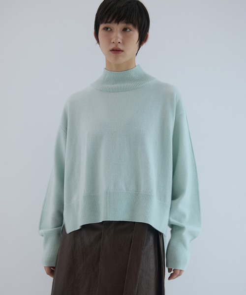 STUDIOUS（ステュディオス）の「【STUDIOUS/ステュディオス】Merino Wool Turtle Neck Knit/メリノウールタートルネックニット（ニット/セーター・レディース・ダークブラウン/レッド/ミント・FREE）」の17枚目の写真