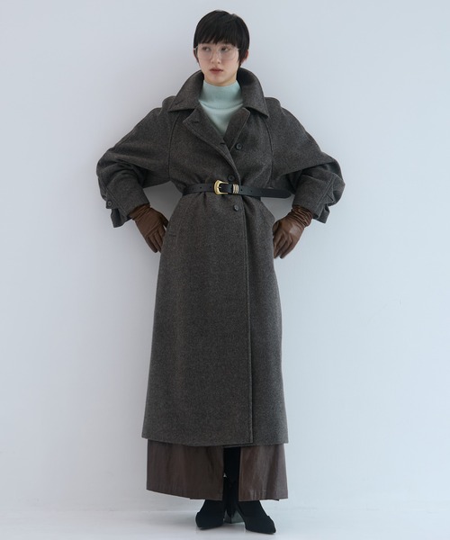 STUDIOUS（ステュディオス）の「【STUDIOUS/ステュディオス】Merino Wool Turtle Neck Knit/メリノウールタートルネックニット（ニット/セーター・レディース・ダークブラウン/レッド/ミント・FREE）」の16枚目の写真