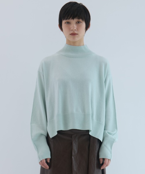 STUDIOUS（ステュディオス）の「【STUDIOUS/ステュディオス】Merino Wool Turtle Neck Knit/メリノウールタートルネックニット（ニット/セーター・レディース・ダークブラウン/レッド/ミント・FREE）」の19枚目の写真