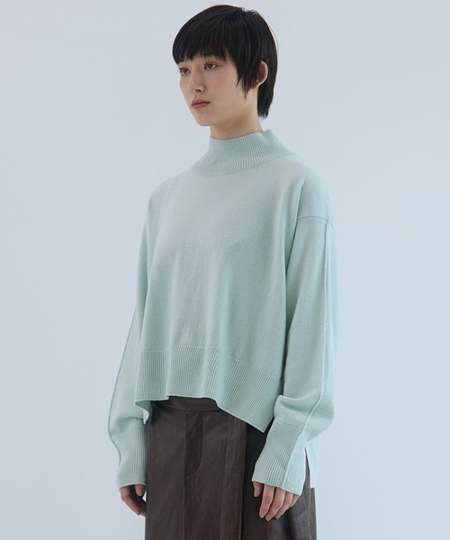 STUDIOUS（ステュディオス）の「【STUDIOUS/ステュディオス】Merino Wool Turtle Neck Knit/メリノウールタートルネックニット（ニット/セーター・レディース・ダークブラウン/レッド/ミント・FREE）」の20枚目の写真