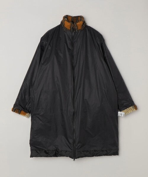 SHIPS any（シップス エニィ）の「FARFIELD ORIGINAL: フリース コンビ キルティングコート（その他アウター・メンズ・キャメル/ブラック・MEDIUM/LARGE）」の4枚目の写真