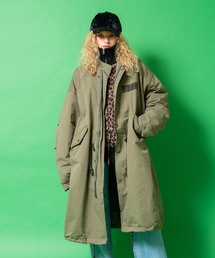 a.p.o.v.（エーピーオービー）の「a.p.o.v. ピーチ加工コットン裏フリーススーパーオーバーサイズモッズコート（モッズコート）」