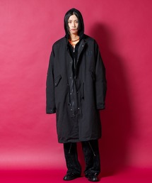 a.p.o.v.（エーピーオービー）の「a.p.o.v. ピーチ加工コットン裏フリーススーパーオーバーサイズモッズコート（モッズコート）」