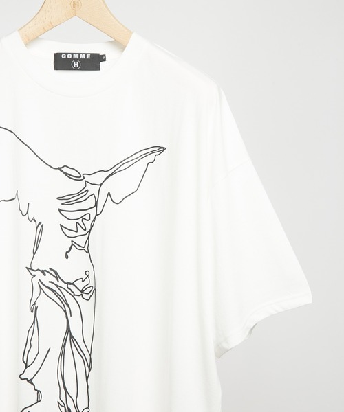 GOMME HOMME(ゴムオム)の「ニケプリントロングT(Tシャツ/カットソー・メンズ・ブラック/ホワイト・MEDIUM)」の12枚目の写真