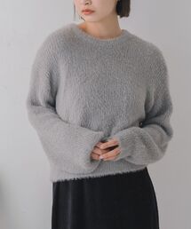 ラメシャギーニット