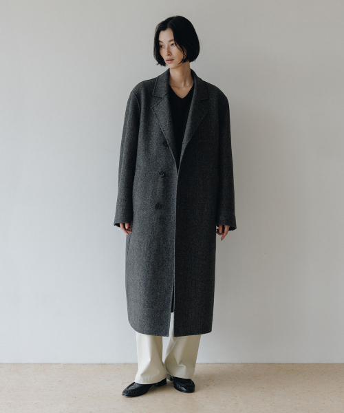BLANKROOM HER(ブランクルームウーマン)の「パウンドシェルコート(ハンドメイド)_チャコールグレー(チェスターコート・レディース・その他・0)」の2枚目の写真