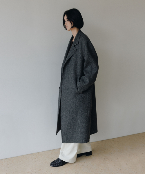 BLANKROOM HER(ブランクルームウーマン)の「パウンドシェルコート(ハンドメイド)_チャコールグレー(チェスターコート・レディース・その他・0)」の3枚目の写真