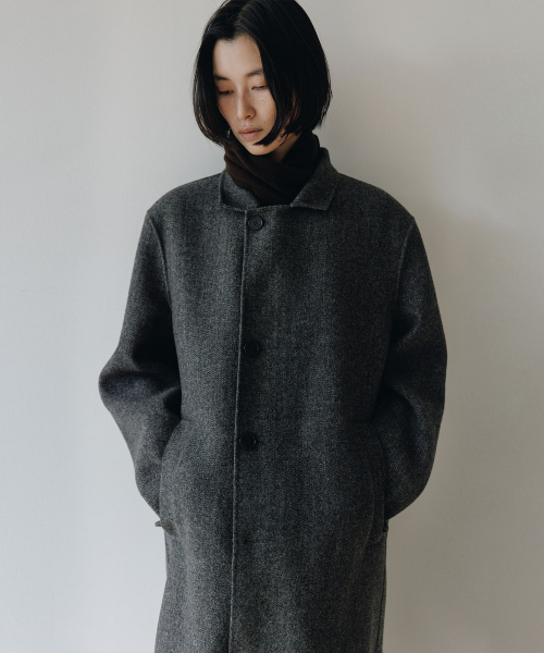 BLANKROOM HER(ブランクルームウーマン)の「パウンドシェルコート(ハンドメイド)_チャコールグレー(チェスターコート・レディース・その他・0)」の4枚目の写真