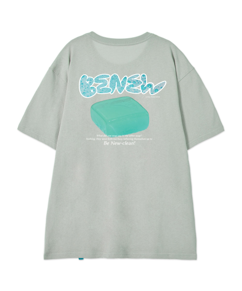 ASTRAL PROJECTION（アストラルプロジェクション）の「[ビ ニュー]コットンルーズフィット半袖Tシャツ_ダスティミント（Tシャツ/カットソー・メンズ・その他・LARGE/MEDIUM/X-LARGE/XX-LARGE）」の3枚目の写真