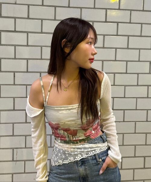 ZEROPLANET（ゼロプラネット）の「グラフィックリボンスリーブレストップ [ピンク]（Tシャツ/カットソー・レディース・その他・FREE）」の16枚目の写真