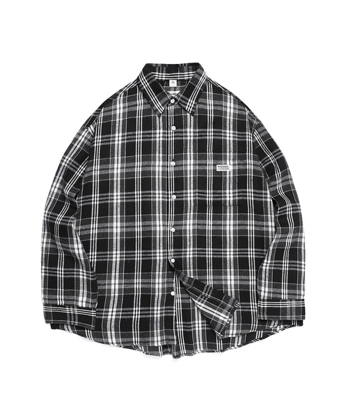 VENHIT(ベンヒット)の「ヴィンテージフォレストタータンシャツ_ブラック(シャツ/ブラウス・レディース・ブラック・MEDIUM/LARGE/X-LARGE)」の1枚目の写真